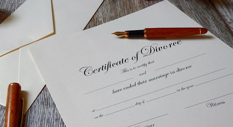 Divorce and separation concept
